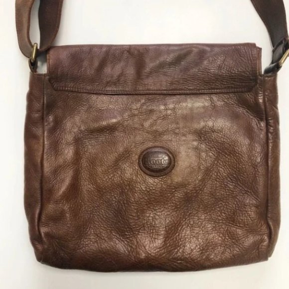 Roots Bags Roots Brown Tribe Leather Messenger Bag Poshmark